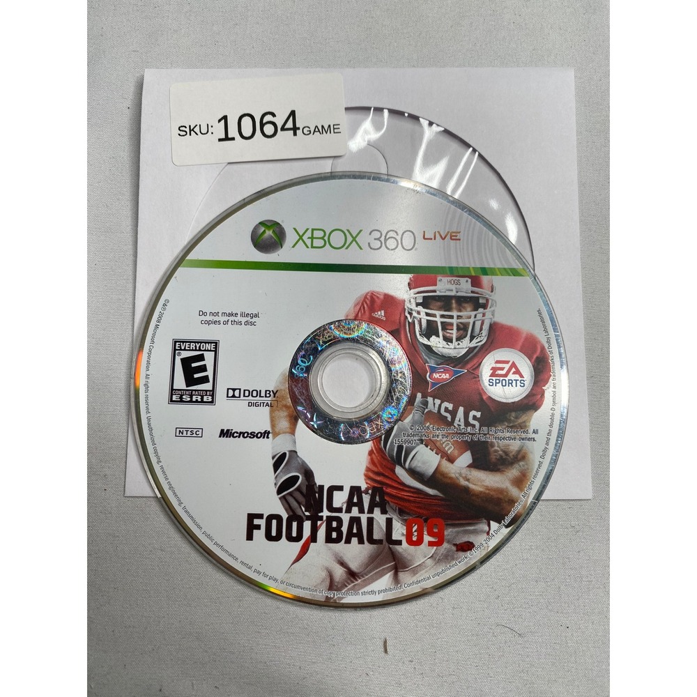 NCAA Football 09 Xbox 360